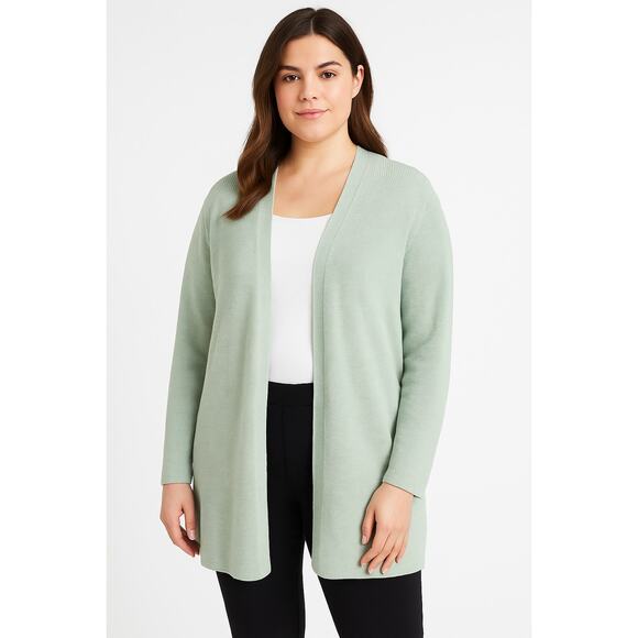 J.Jill Mint Green Open-Front Cardigan – Women’s XL - Picture 1 of 6